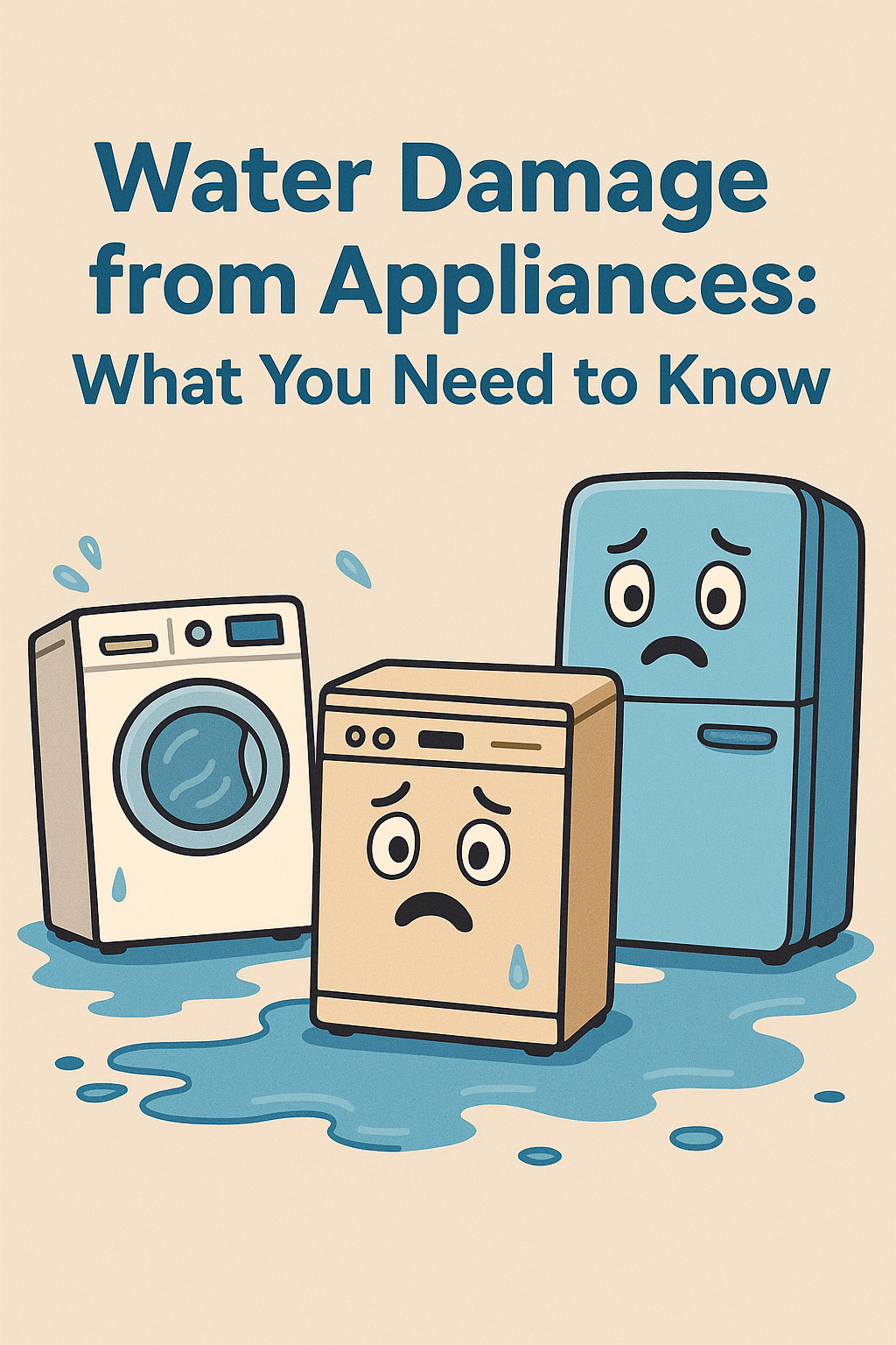 alt= "water damage from appliances"